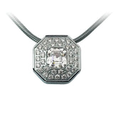 BTiff Signity Star Brighter than Diamond Tension Set Tiff Aureolo II Pendant