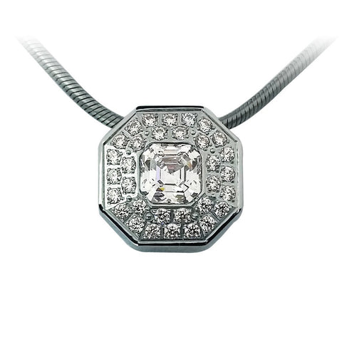 BTiff Signity Star Brighter than Diamond Tension Set Tiff Aureolo II Pendant