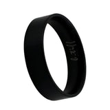 B.Tiff Brushed Band Ring Black, Gold, Steel, Rose Gold